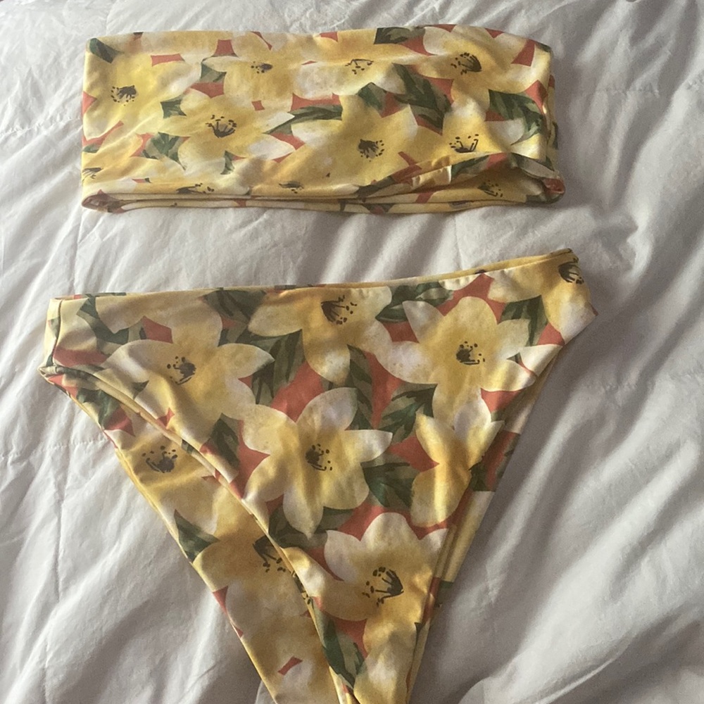 high wasted swim suit